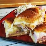 King's Hawaiian Ham Sliders are great for a crowd or a quick weeknight dinner recipe! From MealPlanHQ.com