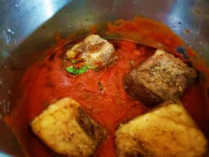 Instant Pot Short Rib Ragu - Meat in Sauce