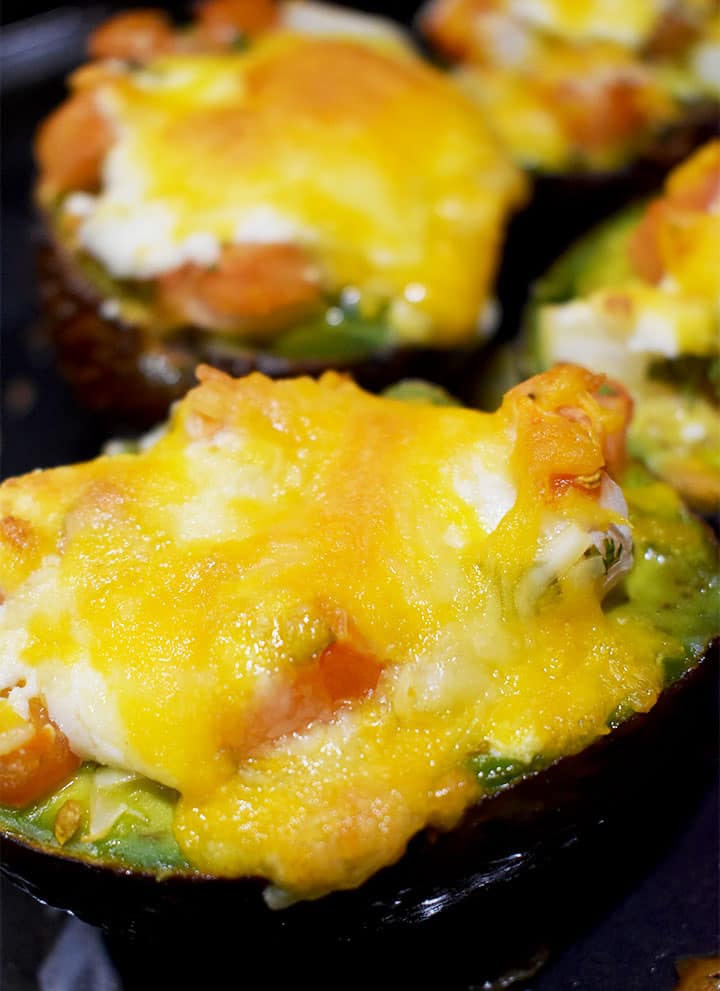 Pico De Gallo Stuffed Baked Avocado Recipe Stuffed Finished