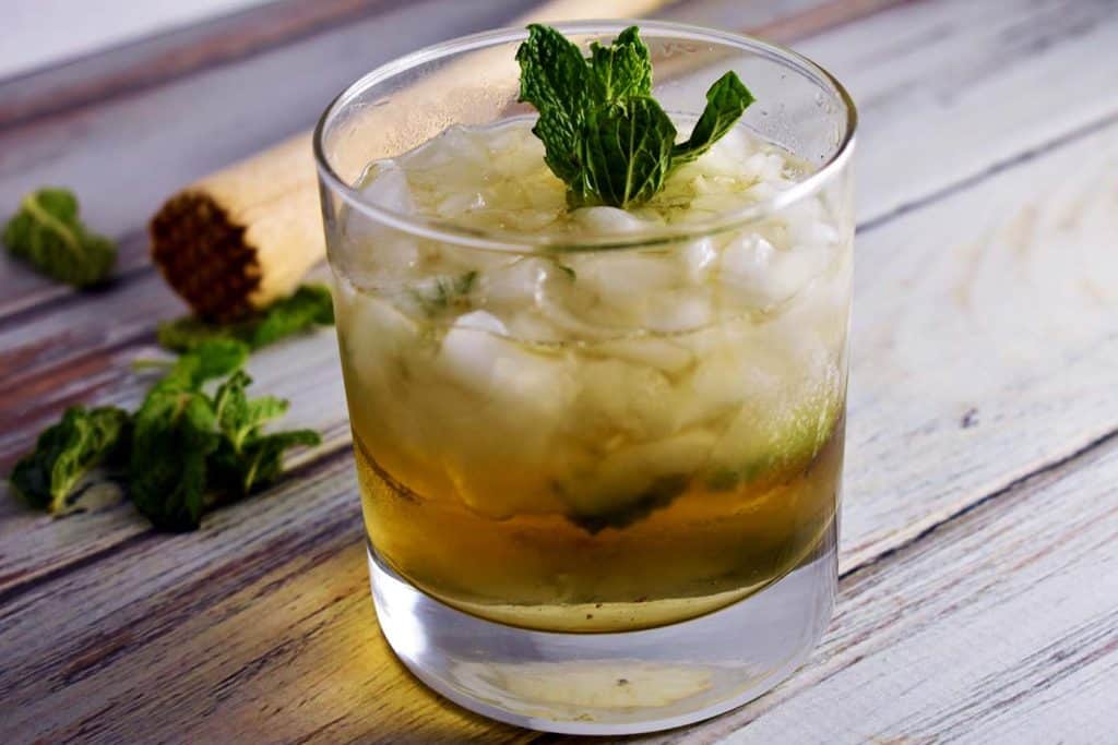 Mint Julep in a glass