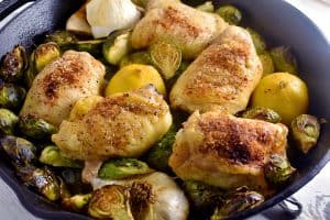 Lemon Garlic Chicken Thighs