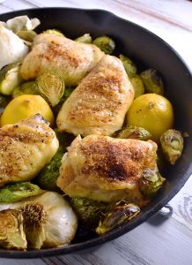 Lemon Garlic Chicken Thighs