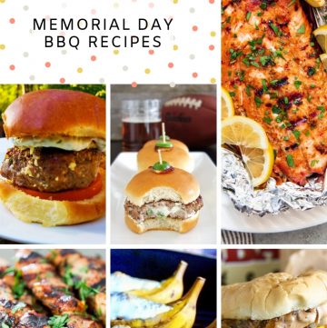 Photo Collage of Memorial Day Recipe Ideas