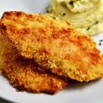 parmesan crusted chicken with mashed potatoes