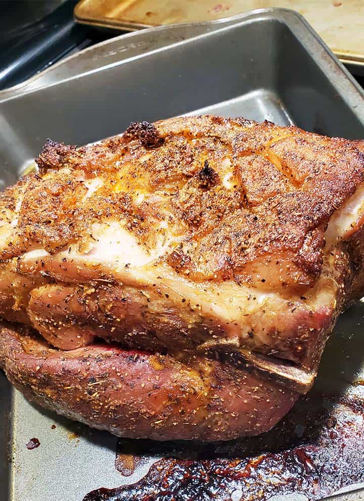 butt roast in roasting pan