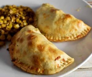 baked chicken and broccoli empanadas