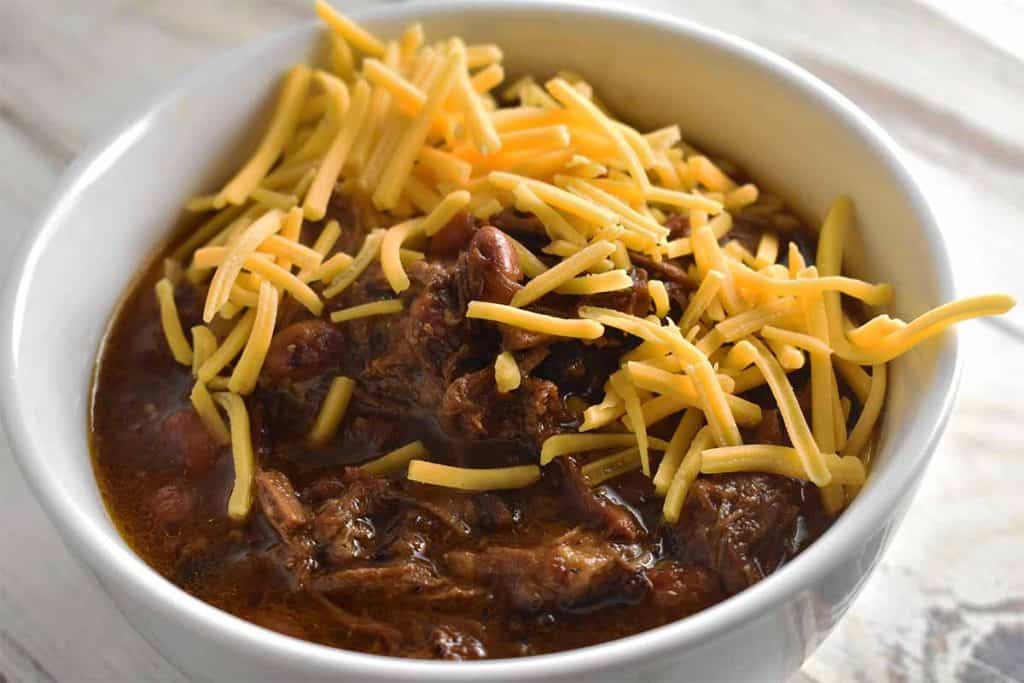 Instant pot chili with cheese 