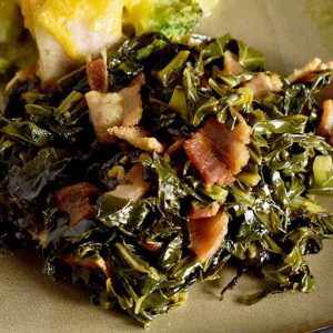 recipe photo collard greens with bacon