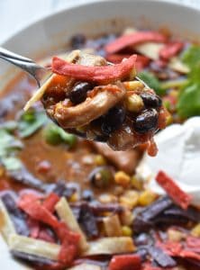 Instant Pot Chicken Tortilla Soup