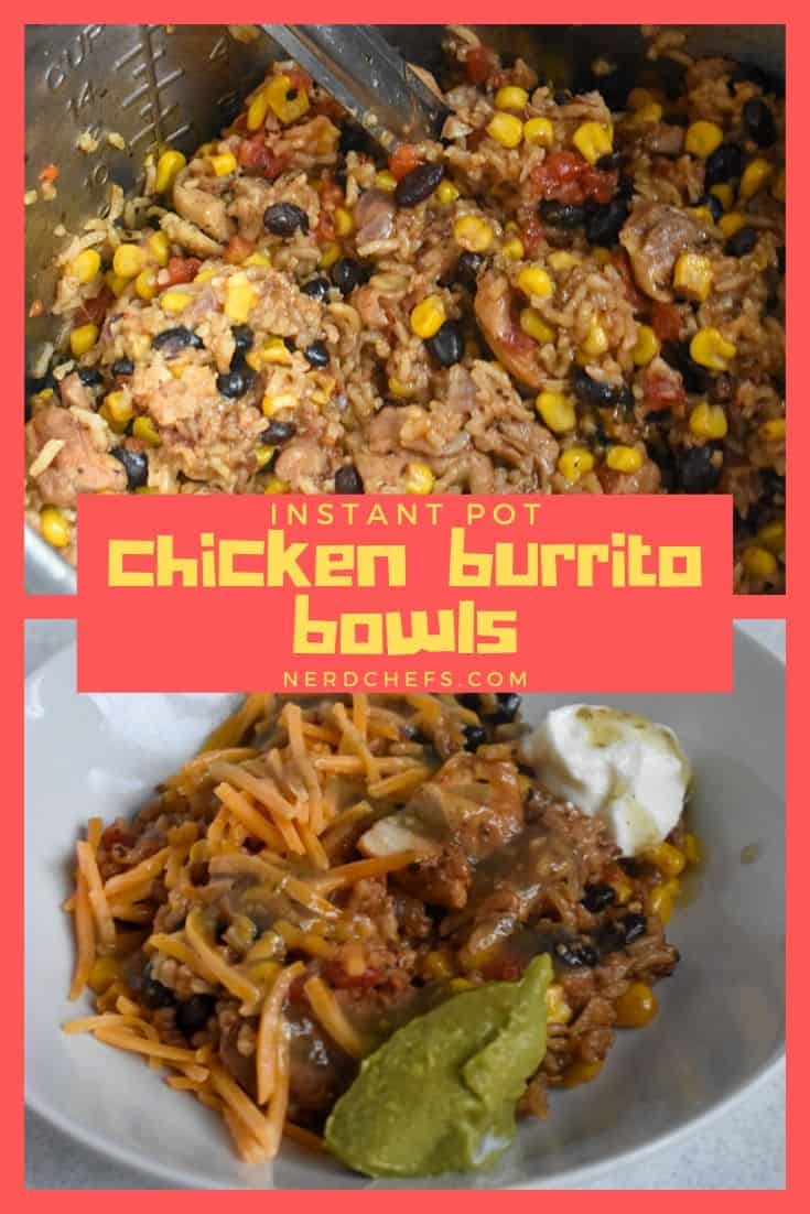 Instant Pot Chicken Burrito Bowls | Easy Taco Night Recipe | Nerd Chefs