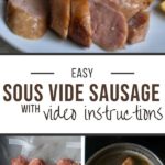 Sous Vide Sausage for pinterest