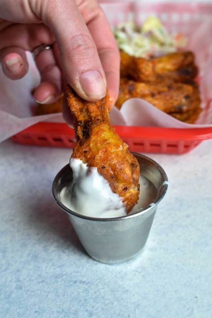 air fryer chicken wing photo for pinterest